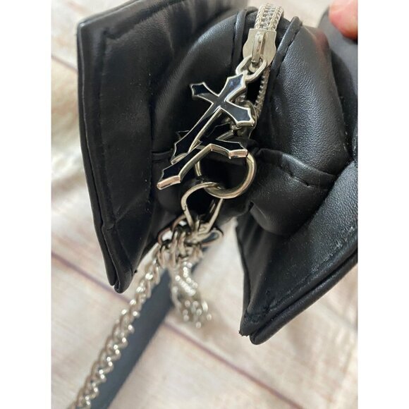 Spirit Halloween Women's Goth Coffin Crossbody W/Red Velvet Lining - OS - Picture 9 of 9